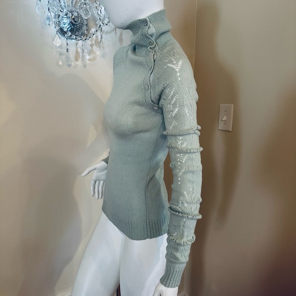 Rebecca Taylor Long Sleeve Turtleneck Sweater Womens Size M - Picture 8 of 13